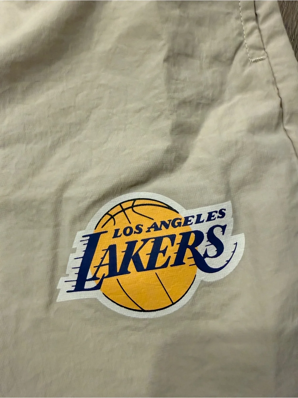 Cotton On Beige Los Angeles Jogger Pants with Lakers Graphic